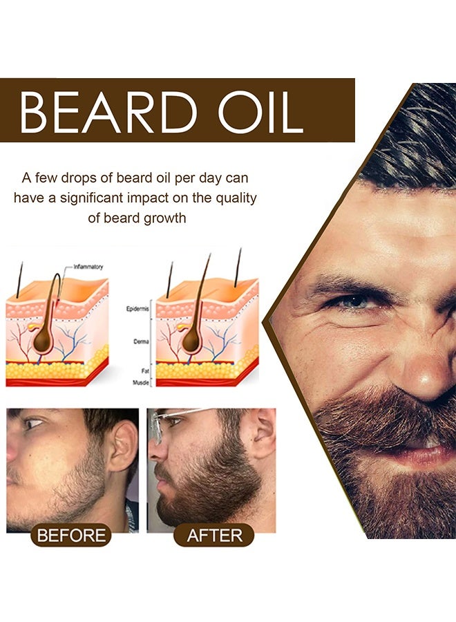 إيست مون 60 مل زيت لحية - بلسم ومنعم طبيعي 100٪ للرجال يرطب ويرطب لنمو اللحية يعالج اللحى الجافة والحكة - Image 4