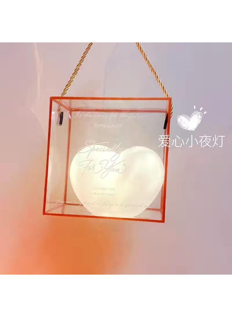 Love Little Night Light Eye Protection Sleep Light Romantic Atmosphere Light Student Dormitory Desktop Decoration Bedhead Decoration Light White - Image 1