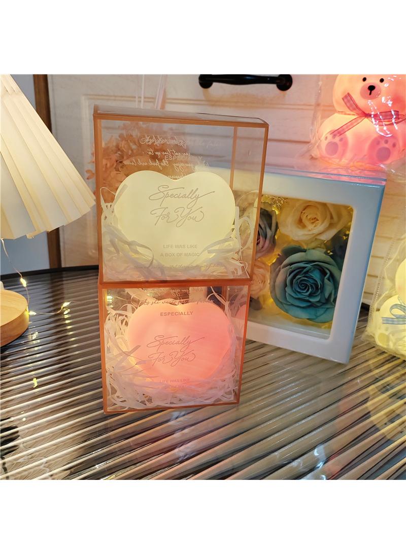 Love Little Night Light Eye Protection Sleep Light Romantic Atmosphere Light Student Dormitory Desktop Decoration Bedhead Decoration Light White - Image 2