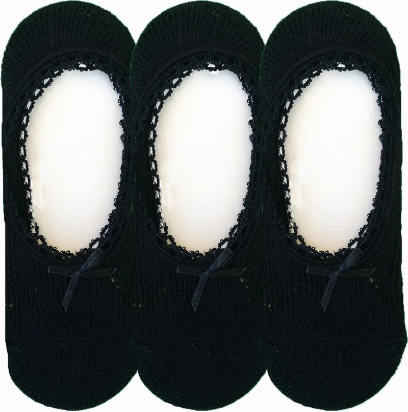 هيبسين راكيب Rival to All 3-Piece Women's Ballerina Socks Colorful Cotton Air-conditioned Bowtie Economical