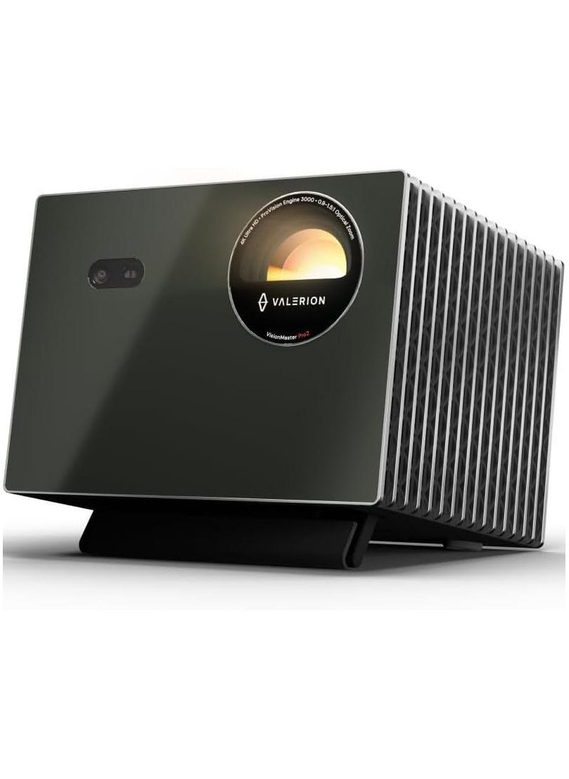 فاليريون جهاز عرض ليزر ثلاثي VisionMaster Pro2 بدقة 4K، تباين 15000:1، تكبير بصري 0.9-1.5x، قوة مضاعفة في تعدد المهام، IMAX، HDR10+، GTV، ألعاب بدون تأخير 4 مللي ثانية، 3000 لومن ISO، Google Home، Apple Homekit - Image 1