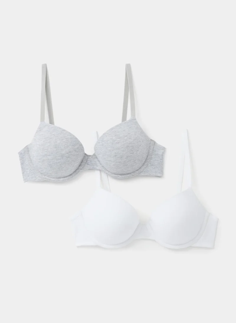 Matalan 2 Pack Cotton Rich T-Shirt Bras
