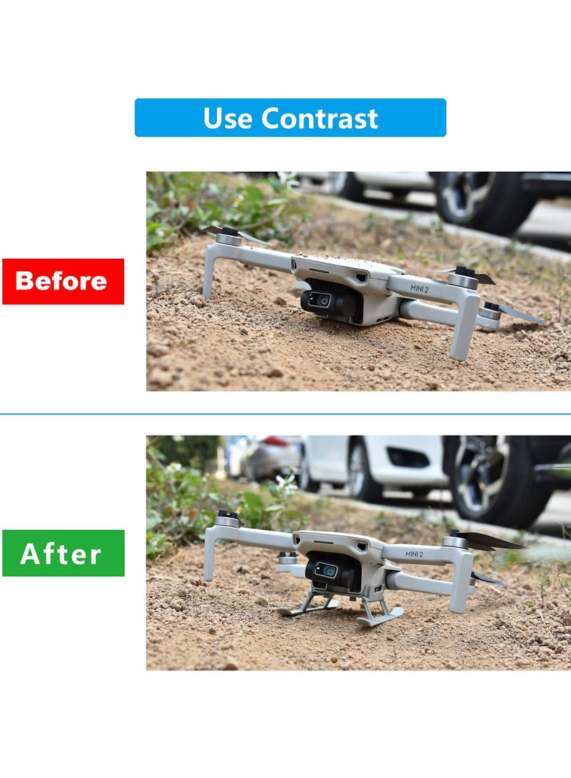 SOLARAE حراس المروحة وأرجل تمديد الهبوط القابلة للطي لطائرة DJI Mavic Mini 2 / SE، ملحقات الطائرات بدون طيار متوافقة مع DJI Mini 2، لطائرة DJI Mini SE، لملحقات غطاء طائرة Mavic Mini - Image 5