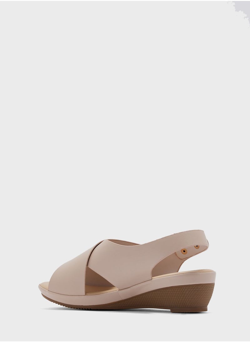 Multi Strap Wedge Sandals