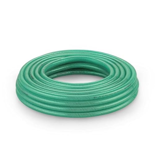 Garbnoire 0.75 Inch Heavy Duty 3 Layered Braided Water Hose Pipe | Garden Outdoors Pipes (10 Meter (32.8 Feet), Green) - Image 4