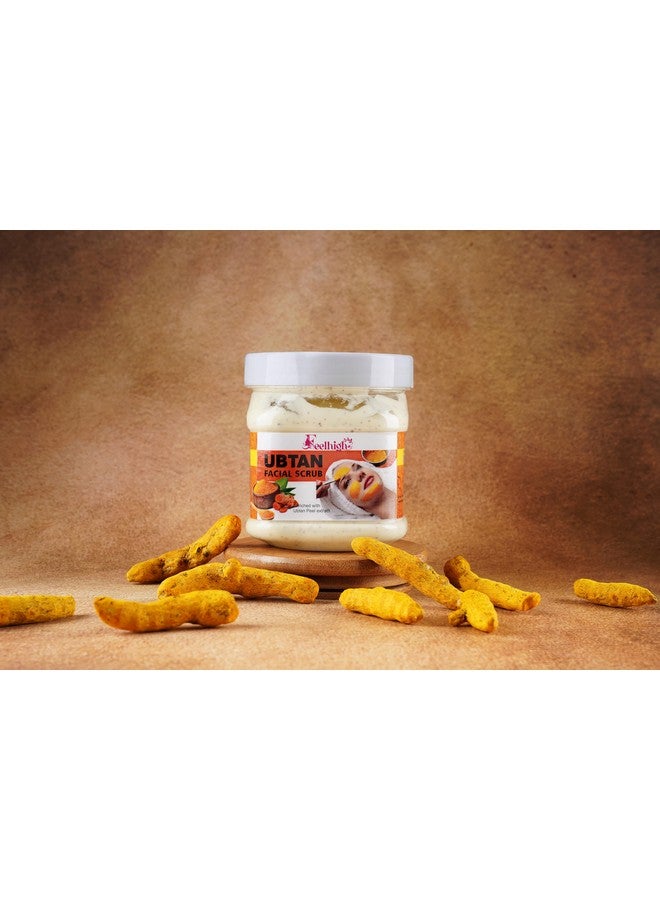 Feelhigh Ubtan Facial Scrub Enriched with Ubtan Peel And Turmeric Extract 500ml Helps To Reduce Oilness and Prevent Acne Men And Women All type of Skin Scrub - Image 4