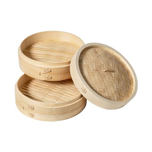 Joyce Chen 26-0013, Bamboo Steamer Set, 10-inch - Image 2