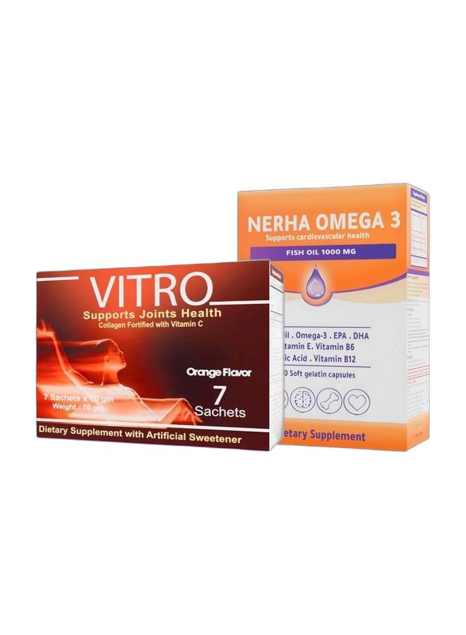 فيترو كولاجين مجموعة تجديد البشرة: الكولاجين + أوميجا ٣ - Image 2