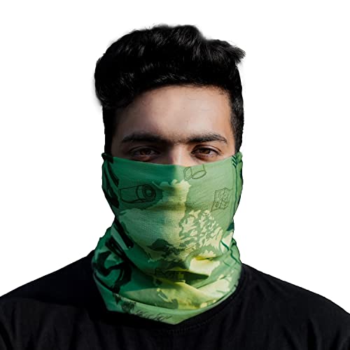 WANDERLOOMS Wanderlust & Mantra Unisex Bandana Mask to Cover Face & Head | Printed Bandanas for Men Hair |Multifunctional for Mens Bike Daily Commute | Scarf for Men & Women Free Size - Image 5