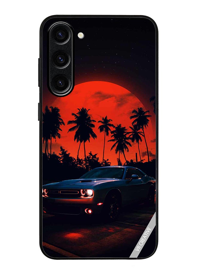 VR CREATIVE Protective Case Cover For Samsung Galaxy S23 FE Vintage Car Design Multicolour - Image 1