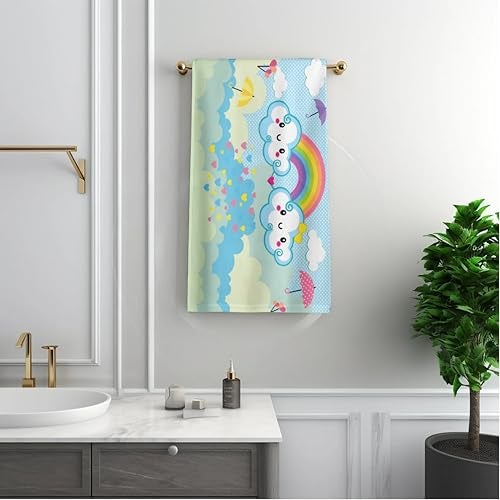 NEW COMERS® 100% Cotton Muslin 4 Layered Baby Bath Towel for New Born, Quick Absorbent, Wash Cloth Premium Soft Towels for Kids-Toddlers-Infants-Babies- 65X110 cm- TWL_04 - Image 1