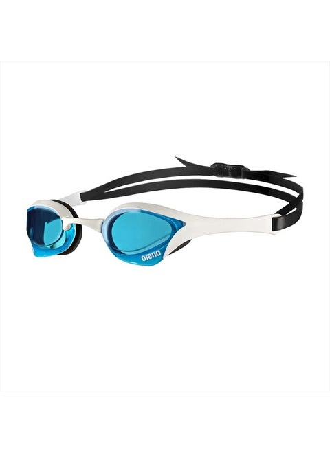 Cobra Ultra Swipe Racing Swim Goggles For Men And Women, Non-Mirror Lens, Anti-Fog, Uv Protection, Blue/White/Black