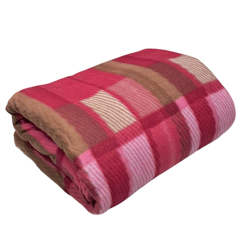 CHANDRAVATI Single Bed ||60x90 ||Fleece|| Quilt Cover/Duvet Cover/Rajai Cover/Blanket Cover for Winters (RC-Pink) - Image 1
