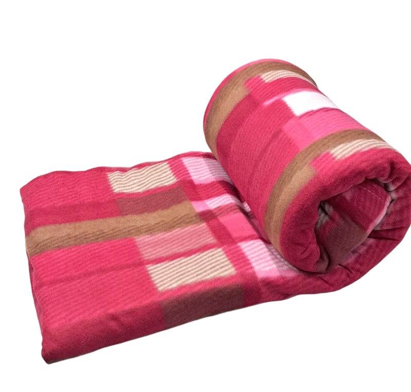 CHANDRAVATI Single Bed ||60x90 ||Fleece|| Quilt Cover/Duvet Cover/Rajai Cover/Blanket Cover for Winters (RC-Pink) - Image 2