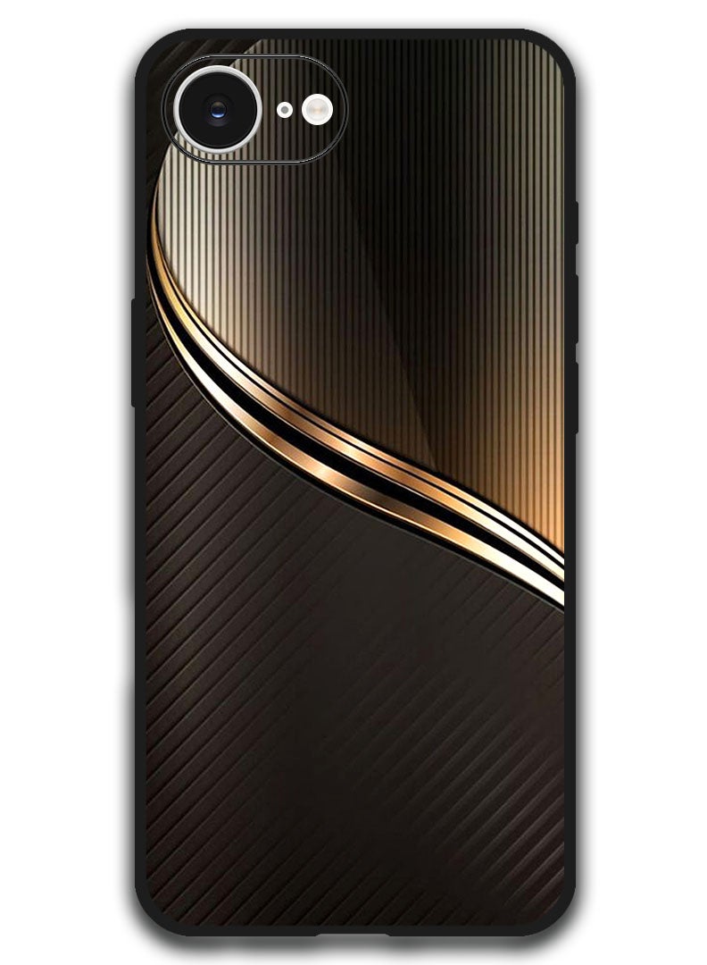 Theodor Case Compatible with Apple iPhone 16e 6.1 Inch Protection Shockproof Bumper Cover - Steel Pattern - Image 1