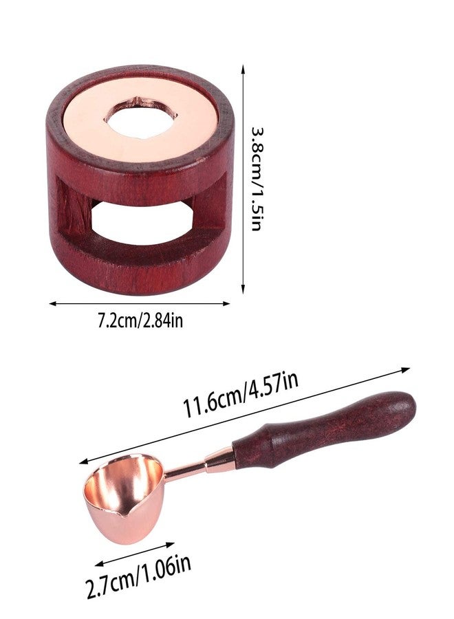 MATIN IMPEX Wax Seal Warmer Wax Seal Kit Wax Melting Pot Wax Seal Furnace with Wax Melting Spoon for Wax Sealing Stamp Wax Seal Spoon Holder for Letter Envelope Stamp - Image 2