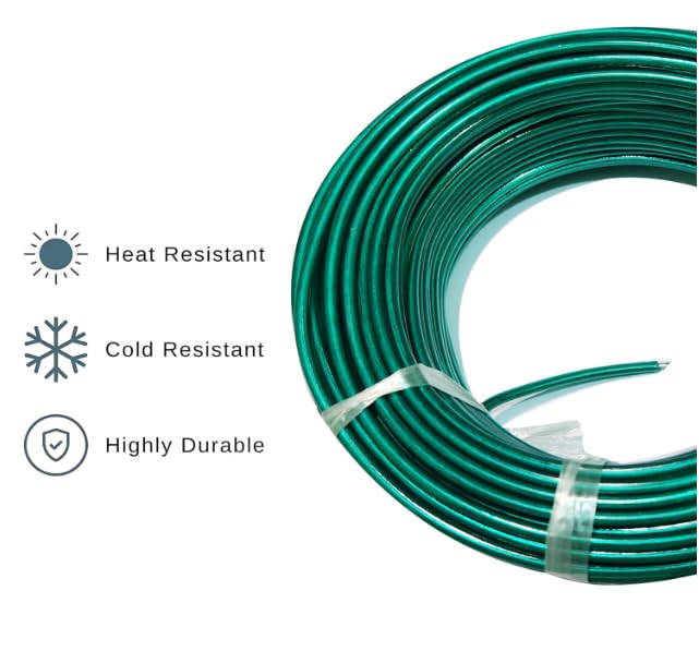 AKKIAGRO PVC Coated Heavy Duty GI Wire Rope Clothesline Ideal for Drying Heavy Clothes Assorted Colours Pack of 1 32 Meter - Image 4