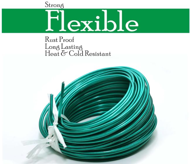 AKKIAGRO PVC Coated Heavy Duty GI Wire Rope Clothesline Ideal for Drying Heavy Clothes Assorted Colours Pack of 1 32 Meter - Image 3
