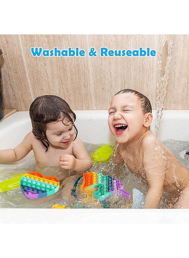 Magicwand Silicone Push Popit Fidget Toy for Autism,Stress Reliever,Squeeze Anti-Anxiety Toy for Kids【Pack of 4 Random Designs】 - Image 3