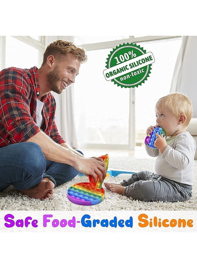 Magicwand Silicone Push Popit Fidget Toy for Autism,Stress Reliever,Squeeze Anti-Anxiety Toy for Kids【Pack of 4 Random Designs】 - Image 4