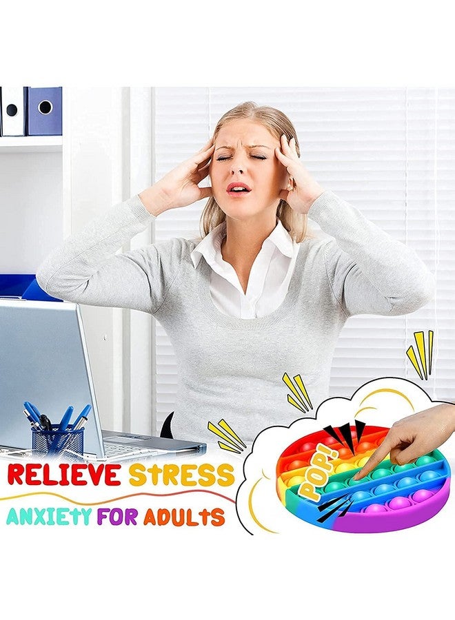 Magicwand Silicone Push Popit Fidget Toy for Autism,Stress Reliever,Squeeze Anti-Anxiety Toy for Kids【Pack of 4 Random Designs】 - Image 5