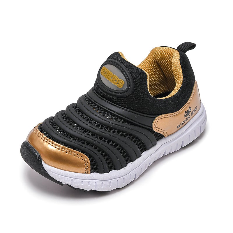 1809 Children''s Shoes Children''s Caterpillar Sneakers Spring and Summer Slip-on Baby Shoes Breathable Single Mesh Mesh for Boys and Girls - Image 3