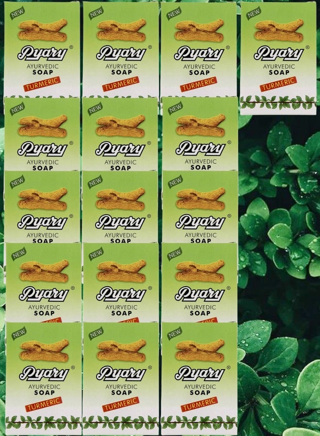 بياري 16 قطع صابون آيورفيدي كركم