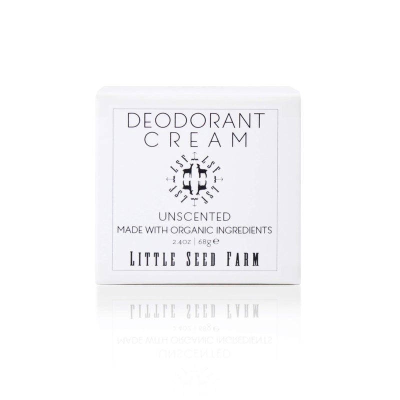 Little Seed Farm All Natural Deodorant Cream - Unscented - Aluminum Free Deodorant for Women or Men, Net Wt. 2.4oz | 68g - Image 1