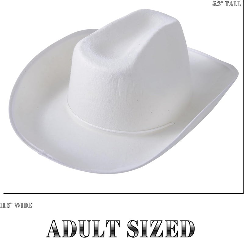 U.S. Toy White Cowboy Hat Costume Accessory for Parties and Dress-Up - Image 5