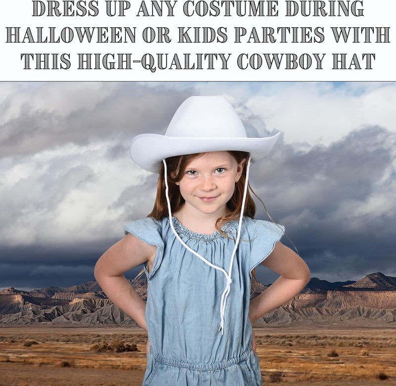 U.S. Toy White Cowboy Hat Costume Accessory for Parties and Dress-Up - Image 2