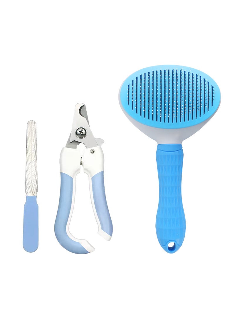 Pet Cat Dog Grooming Nail Clipping Set Grooming Comb - Image 1