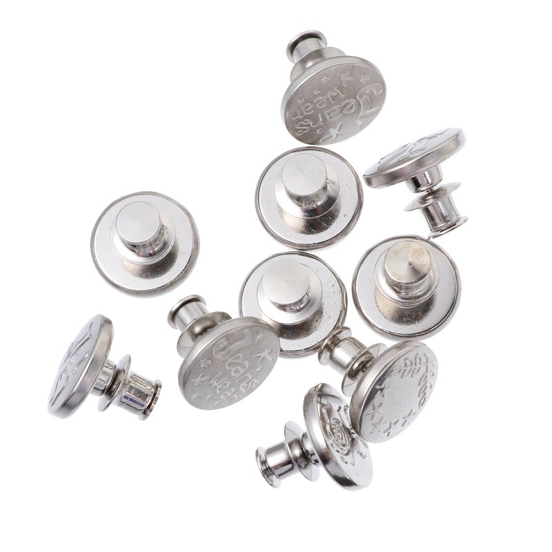 Vintage Buttons for Adjustable Detachable Belt Buckle, No Sewing Required, Reusable - Image 1
