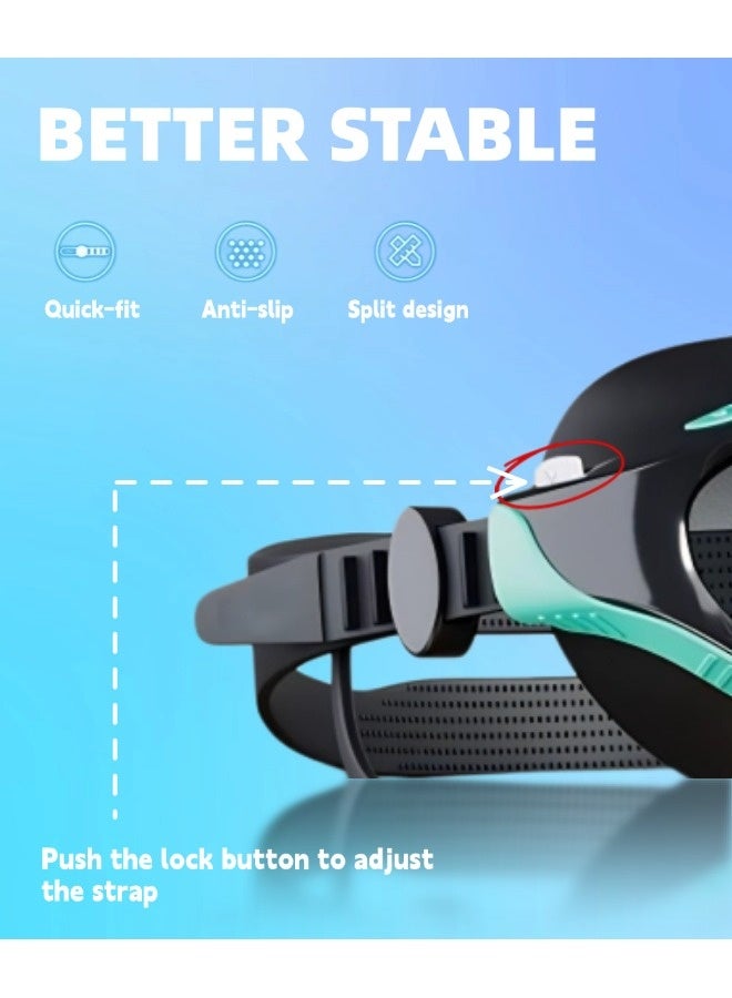 ShebSheb Wide View Swimming Goggles Anti Fog Anti Uv No Leakage Clear Vision For Men Women Adults Teenagers - Image 4