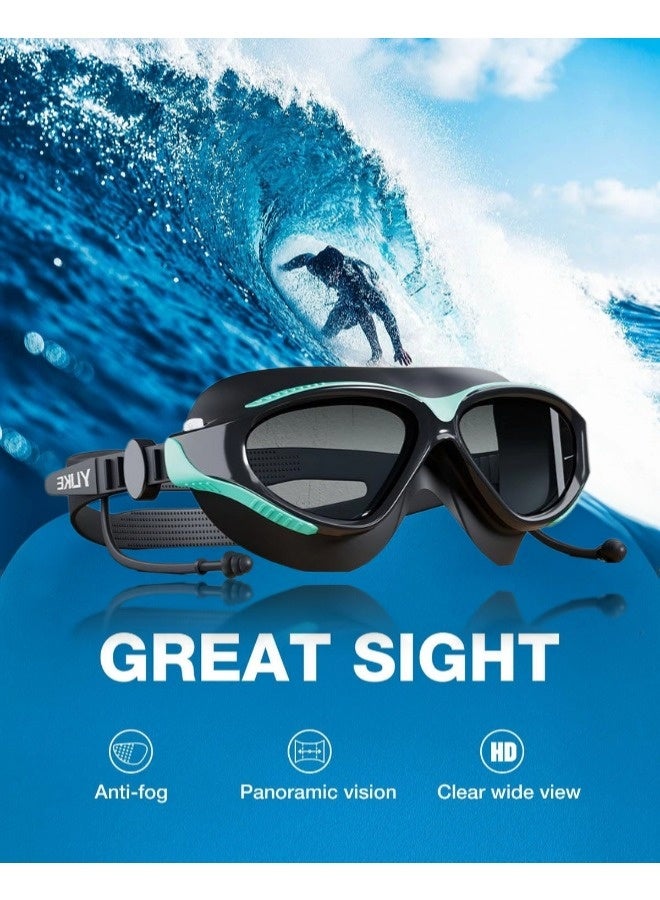 ShebSheb Wide View Swimming Goggles Anti Fog Anti Uv No Leakage Clear Vision For Men Women Adults Teenagers - Image 2