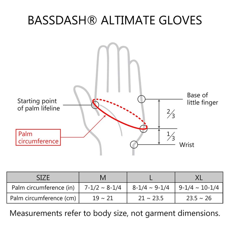 BASSDASH ALTIMATE Fishing Gloves Sun Protection Fingerless Hunting UPF 50+ Menâ€™s Womenâ€™s UV Gloves - Image 2