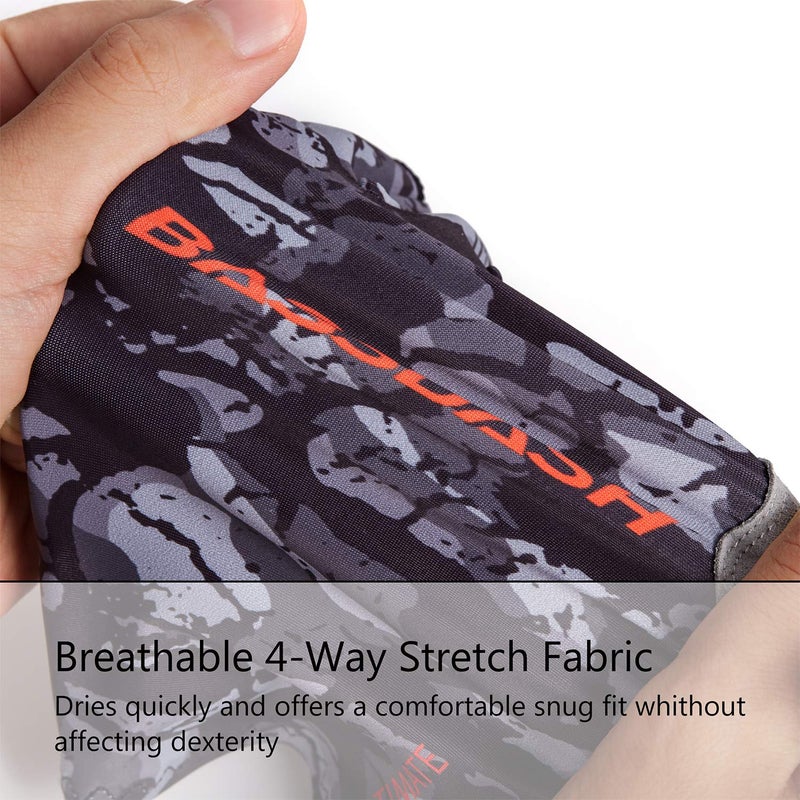 BASSDASH ALTIMATE Fishing Gloves Sun Protection Fingerless Hunting UPF 50+ Menâ€™s Womenâ€™s UV Gloves - Image 5