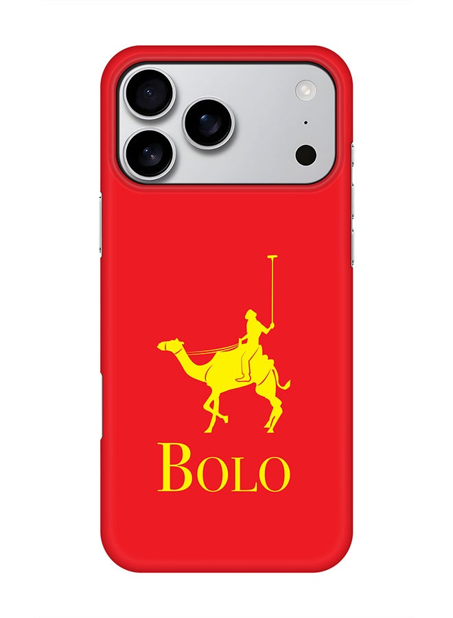 Stylizedd For iPhone 17 Pro Max,Case, [Compatible with MagSafe] Magnetic cover Slim fit Protection Matte, - BOLO Red