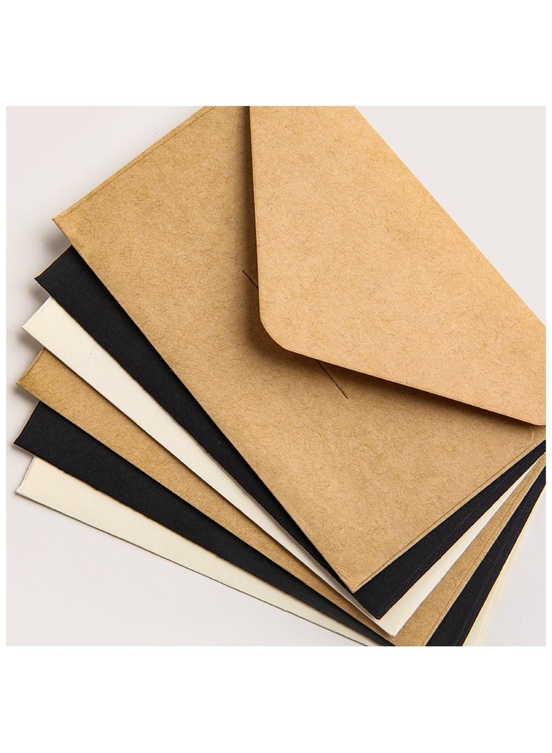 Generic Kraft Paper Invitation Envelopes 4.13x2.75" Mini Brown Envelopes for Cards, Photos, Invitations, Weddings, Baby Shower, Birthiday（60pcs）  - Image 3