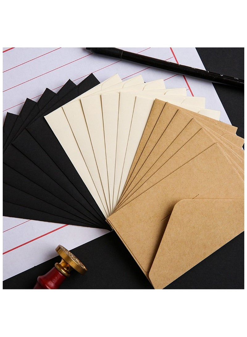 Generic Kraft Paper Invitation Envelopes 4.13x2.75" Mini Brown Envelopes for Cards, Photos, Invitations, Weddings, Baby Shower, Birthiday（60pcs）  - Image 4