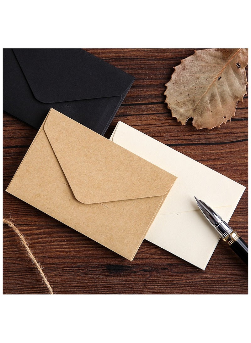 Generic Kraft Paper Invitation Envelopes 4.13x2.75" Mini Brown Envelopes for Cards, Photos, Invitations, Weddings, Baby Shower, Birthiday（60pcs）  - Image 5