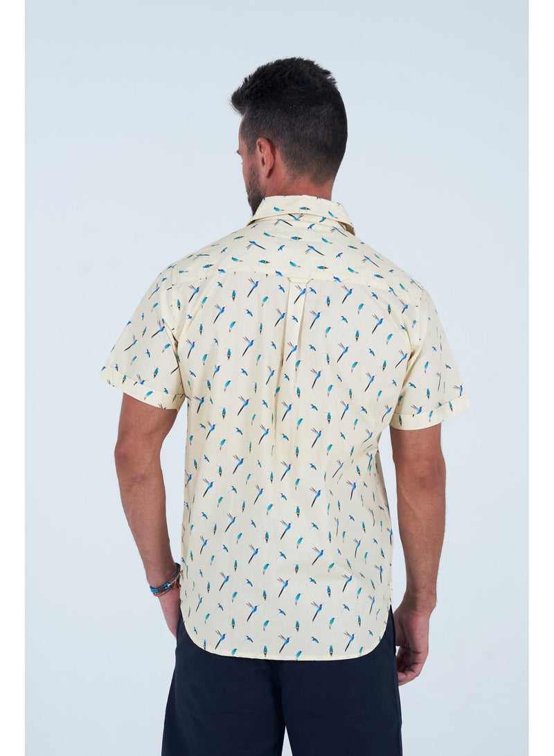Orabelle Macaw Desert Shirt in Beige - Image 5