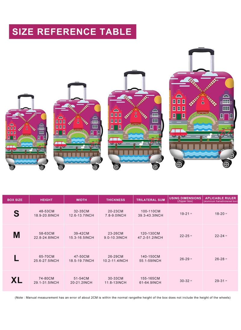 HomarKet Travel Luggage Cover Spandex Suitcase Protector Washable Baggage Covers Fits 18-32 Inch Luggage  - Image 5