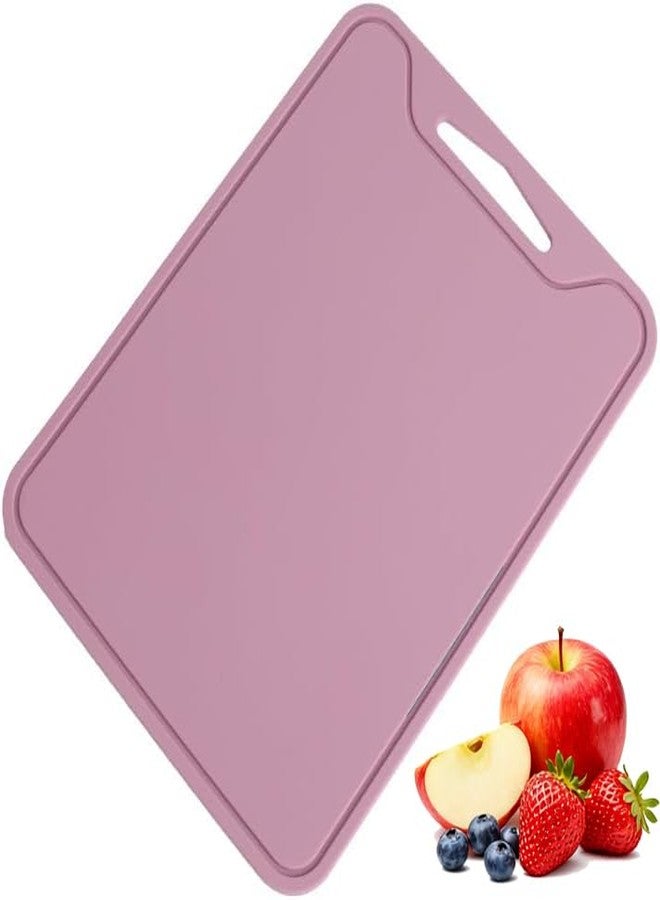 Jerliflyer Silicone Cutting Board,8.6 * 11.8in BPA Free Flexible Kitchen Chopping Board for Meat, Vegetables and Fruit,Dishwasher Safe(Deep Purple) - Image 1
