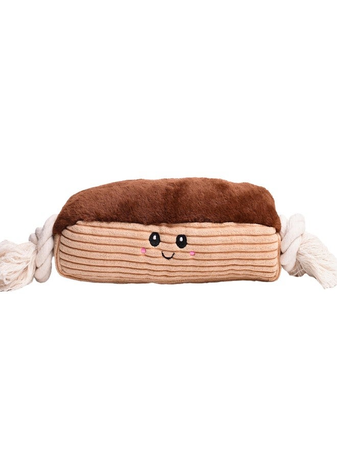 لعبة كلب قطيفة تصدر صوتاً من مجموعة Puffy Crew، مجموعة Bakery Bite_Stick، مقاس 12 بوصة، مناسبة لأحجام مختلفة من الكلاب (إكلير، كبير) - Image 1