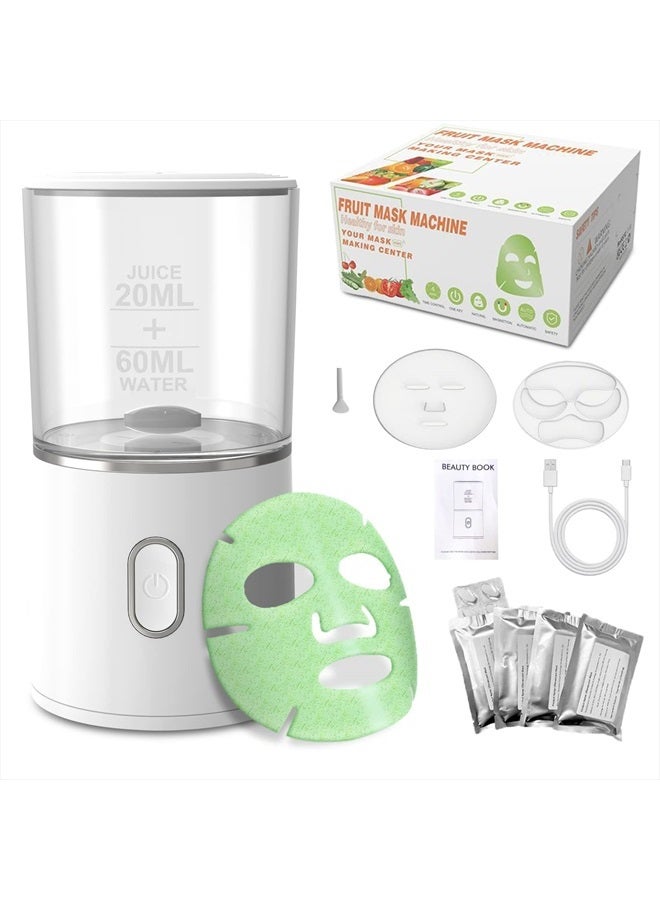 WAONIQ Face Mask Maker Machine, DIY Natural Fruit & Vegetable Mask with 32Pcs Collagen, Automatic Facial Skin Care Machine for SPA Treatments (Rechargeable) - Image 1