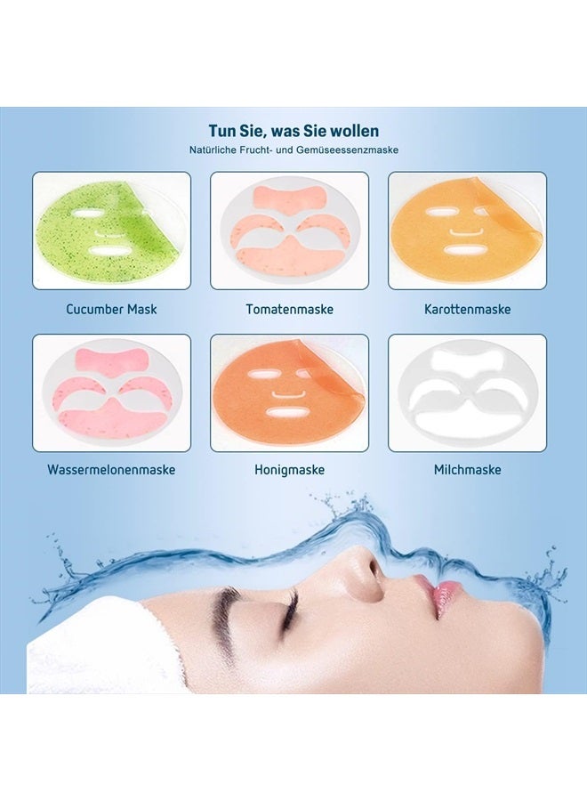WAONIQ Face Mask Maker Machine, DIY Natural Fruit & Vegetable Mask with 32Pcs Collagen, Automatic Facial Skin Care Machine for SPA Treatments (Rechargeable) - Image 4