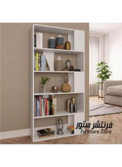 مكتبة مودرن ، ارتفاع 170 سم - عرض 80 سم - عمق 26 سم ، من فرنتشر ستور.