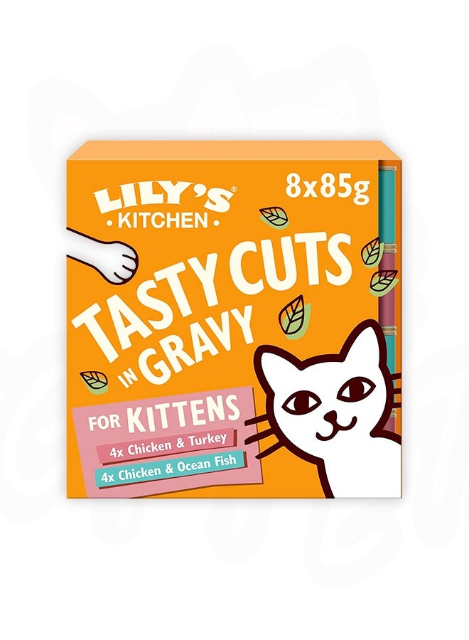 Lily's Kitchen Tasty Cuts In Gravy For Kitten Mixed Multipack For Cats - 85G (Pack Of 8) - Image 1