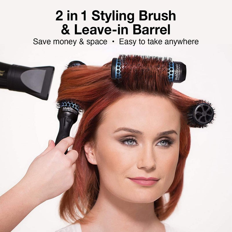 Olivia Garden MultiBrush Detachable Thermal Styling Hair Brush (5-Piece Kit 1 3/8" 36mm) - Image 3