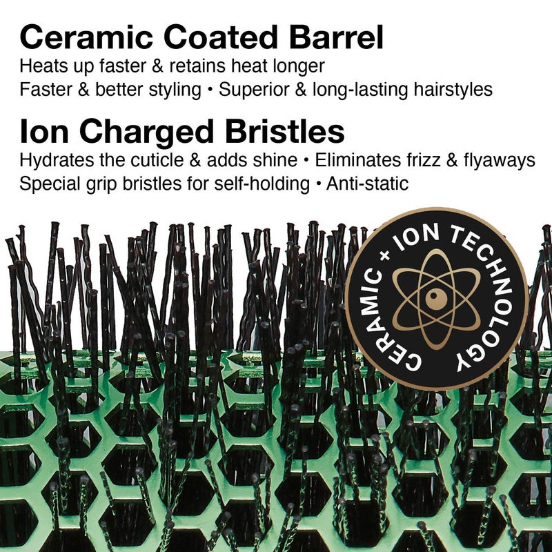 Olivia Garden MultiBrush Detachable Thermal Styling Hair Brush (5-Piece Kit 1 3/8" 36mm) - Image 5